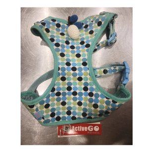 Turquoise Polka Dot EasyGo Dog Harness - NWT, Large